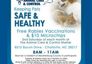 Free Rabies Vaccination Clinic at CMPD Animal Care and Control